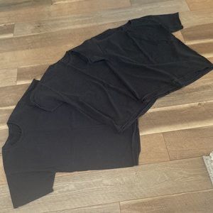 3-Pack of Hanes Black T-shirts